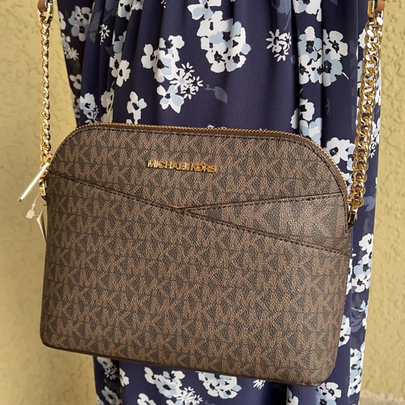 Michael Kors Jet Set Travel Medium Dome Crossbody - Picture 1 of 16